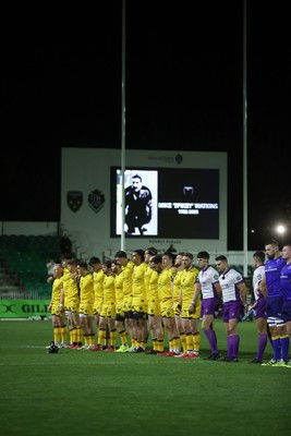 281125 - Dragons RFC v Leinster - United Rugby Championship - Dragons remember Mike Watkins