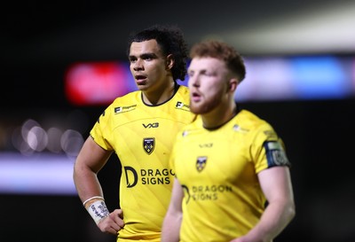 281125 - Dragons RFC v Leinster - United Rugby Championship - Mackenzie Martin of Dragons 