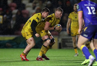 281125 - Dragons RFC v Leinster - United Rugby Championship - Matthew Screech of Dragons 