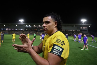 281125 - Dragons RFC v Leinster - United Rugby Championship - Mackenzie Martin of Dragons at full time