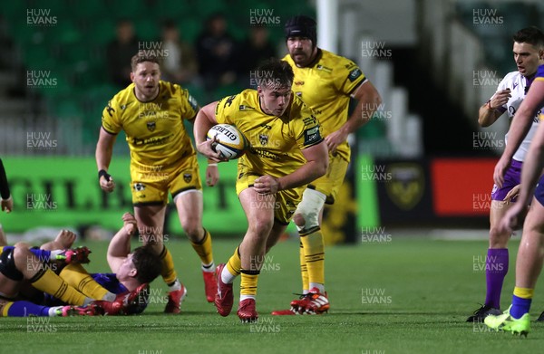 281125 - Dragons RFC v Leinster - United Rugby Championship - Dylan Kelleher-Griffiths of Dragons 