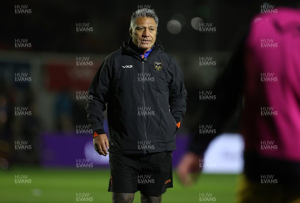 281125 - Dragons RFC v Leinster - United Rugby Championship - Dragons Head Coach Filo Tiatia 