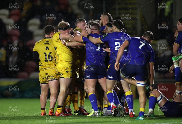 281125 - Dragons RFC v Leinster - United Rugby Championship - Tensions boil over between the teams
