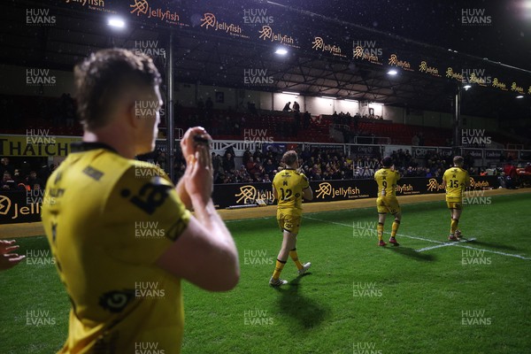 281125 - Dragons RFC v Leinster - United Rugby Championship - Dragons thank the fans