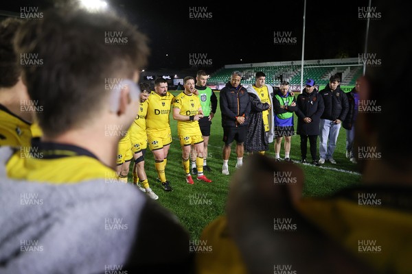 281125 - Dragons RFC v Leinster - United Rugby Championship - Angus O�Brien of Dragons at full time
