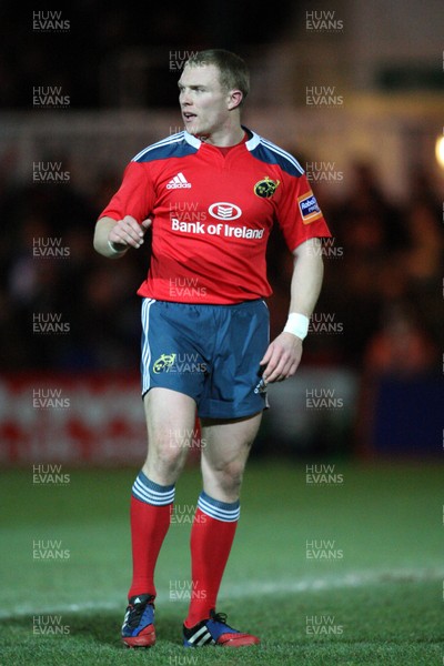 291113 - Newport Gwent Dragons v Munster, RaboDirect PRO12 - Munster's Keith Earls