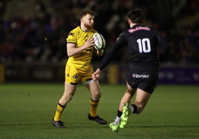 160126 - Dragons v Newcastle Red Bulls - European Rugby Challenge Cup - Aneurin Owen of Dragons 