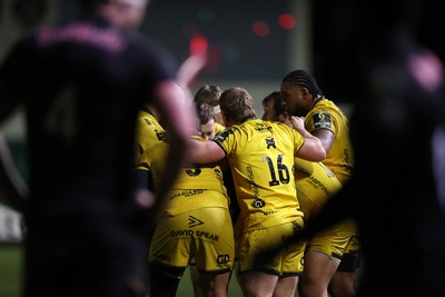 160126 - Dragons v Newcastle Red Bulls - European Rugby Challenge Cup - George Roberts of Dragons 