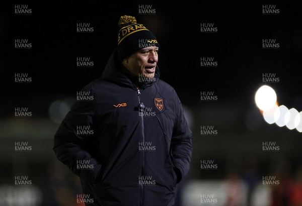 160126 - Dragons v Newcastle Red Bulls - European Rugby Challenge Cup - Dragons Head Coach Filo Tiatia 