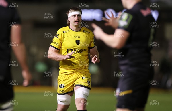 160126 - Dragons v Newcastle Red Bulls - European Rugby Challenge Cup - Aaron Wainwright of Dragons 