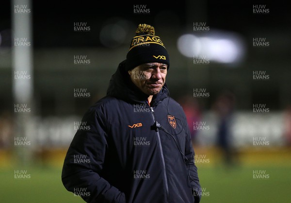 160126 - Dragons v Newcastle Red Bulls - European Rugby Challenge Cup - Dragons Head Coach Filo Tiatia 