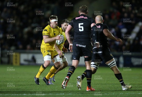 160126 - Dragons v Newcastle Red Bulls - European Rugby Challenge Cup - Aaron Wainwright of Dragons 