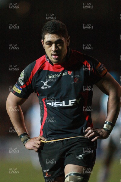 06.01.12 - Newport Gwent Dragons v Ospreys, RaboDirect PRO12 - Dragons Toby Faletau 