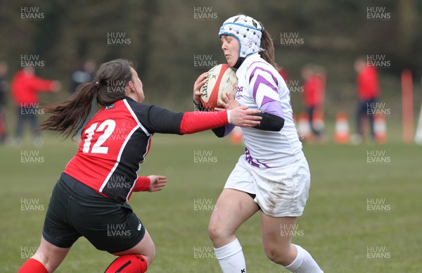 070413 - Dragons u18 Women v Ospreys u18 Women, Cross Keys - Dragons take on Ospreys in the game of a double header of regional u18 womens matches at Cross Keys 