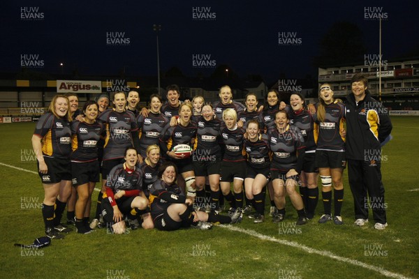 12.05.10 Dragons v Scarlets - WRU Women's Regional  Championship - Dragon celebrate finishing runners-up in the WRU Women's Regional  Championship. 