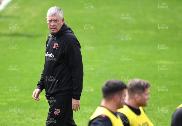 160521 - Dragons v Ospreys - Guinness PRO14 Rainbow Cup - Dragons Director Dean Ryan during the warm up