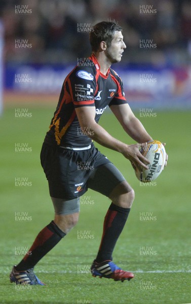 200913 - Newport Gwent Dragons v Scarlets - Rabo Pro Direct 12 - Jason Tovey of Dragons ( c ) Huw Evans Agency