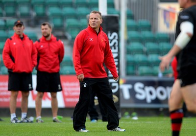 210815 - Newport-Gwent Dragons v Scarlets - Preseason Friendly -Dragons coach Kingsley Jones