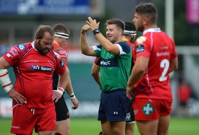 210815 - Newport-Gwent Dragons v Scarlets - Preseason Friendly -Referee Ben Whitehouse