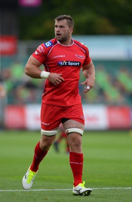 210815 - Newport-Gwent Dragons v Scarlets - Preseason Friendly -Morgan Allen of Scarlets