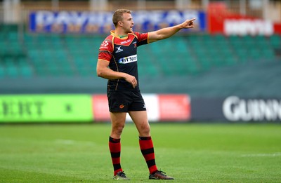 210815 - Newport-Gwent Dragons v Scarlets - Preseason Friendly -Tom Prydie of Dragons