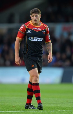 210815 - Newport-Gwent Dragons v Scarlets - Preseason Friendly -Ross Wardle of Dragons