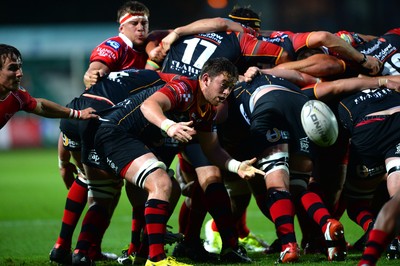 210815 - Newport-Gwent Dragons v Scarlets - Preseason Friendly -Ed Jackson of Dragons