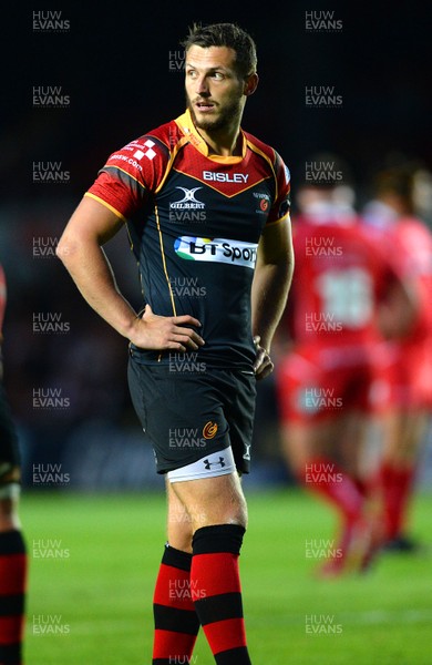 210815 - Newport-Gwent Dragons v Scarlets - Preseason Friendly -Jason Tovey of Dragons