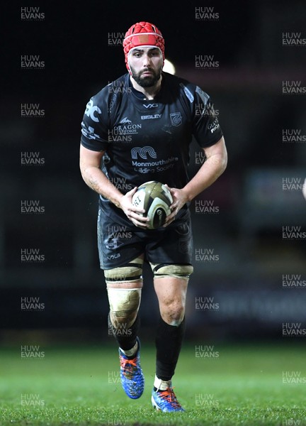 211219 - Dragons v Scarlets - Guinness PRO14 - Cory Hill of Dragons gets into space