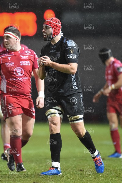 211219 - Dragons v Scarlets - Guinness Pro 14 - Cory Hill of Dragons