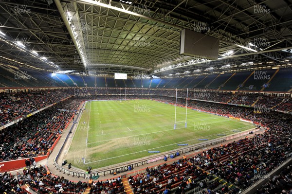 300313 - Newport-Gwent Dragons v Scarlets - RaboDirect PRO12 - General View of the Millennium Stadium during Newport Gwent Dragons v Scarlets 