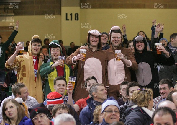 300313 Newport Gwent Dragons v Scarlets - RaboDirectPro12 -Supporters enjoy Judgement Day