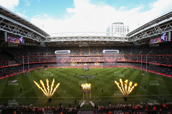 300416 - Newport Gwent Dragons v Scarlets, Judgement Day IV, Guinness PRO12 - The Newport Gwent Dragons and Scarlets take to the Principality Stadium for the second of the two Judgement Day IV matches