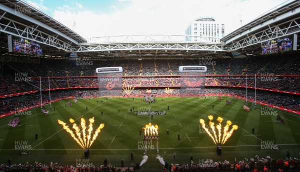 300416 - Newport Gwent Dragons v Scarlets, Judgement Day IV, Guinness PRO12 - The Newport Gwent Dragons and Scarlets take to the Principality Stadium for the second of the two Judgement Day IV matches