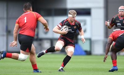 080918 - Dragons v Southern Kings - Guinness PRO14 - Aaron Wainwright of Dragons