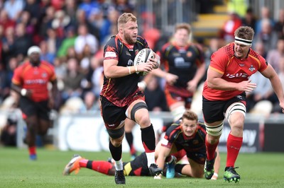 080918 - Dragons v Southern Kings - Guinness PRO14 - Ross Moriarty of Dragons