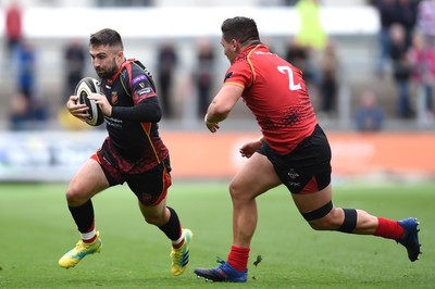 080918 - Dragons v Southern Kings - Guinness PRO14 - Jordan Williams of Dragons