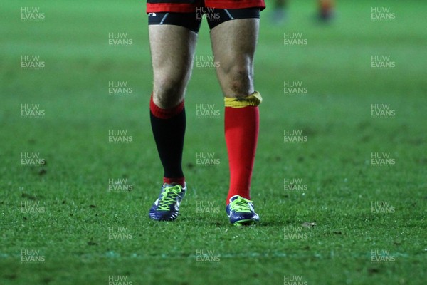 230318 - Dragons v Toyota Cheetahs - Guinness PRO14 -  Players of Dragons wear odd socks as part of The Downs Syndrome Awareness Campaign 