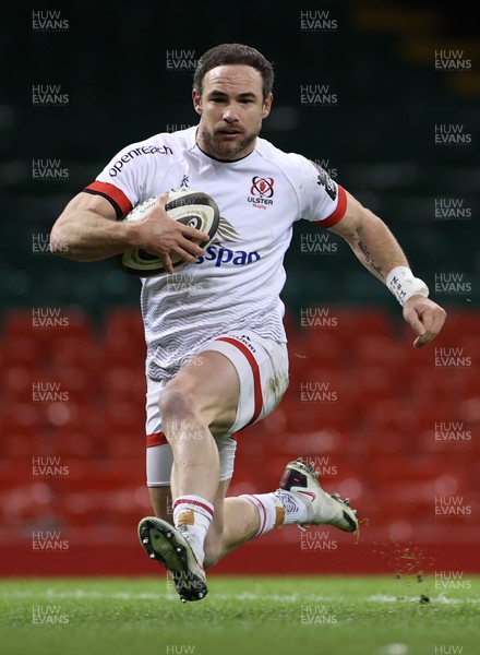 130321 - Dragons v Ulster - Guinness PRO14 - Alby Mathewson of Ulster runs in to score a try