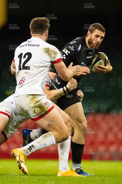 130321 - Dragons v Ulster - Guinness PRO14 - Jonah Holmes of Dragons is tackled by Craig Gilroy of Ulster