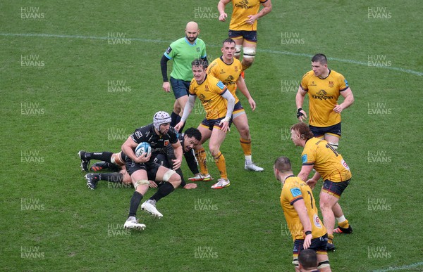 200222 - Dragons v Ulster - United Rugby Championship - Ollie Griffiths of Dragons
