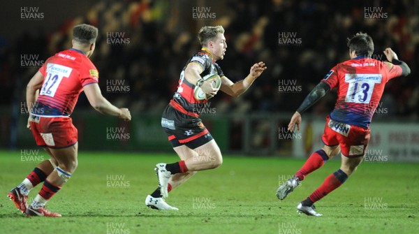 020218 - Dragons v Worcester - Anglo Welsh Cup -  Tyler Morgan