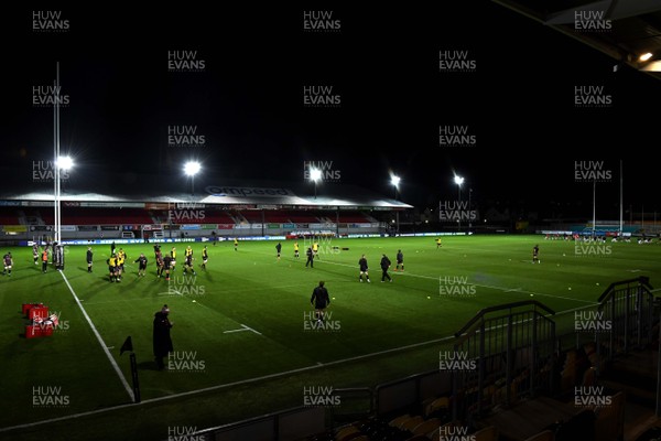 091020 - Dragons v Zebre - Guinness PRO14 - A general view of Rodney Parade, Newport before kick off