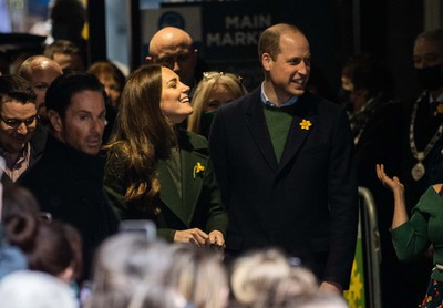Duke & Duchess of Cambridge visit Abergavenny 010322