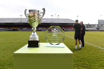 270426 - Dyffryn Taf v Bro Morgannwg - Road to Principality Finals - Boys U18s Cup - The trophy