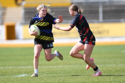290426 - Dyffryn Taff v Bryncelynnog - Girls Schools Final U14 - Road To Principality Finals - Action during the match