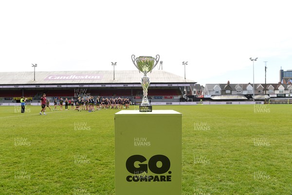 290426 - Dyffryn Taff v Bryncelynnog - Girls Schools Final U14 - Road To Principality Finals - the trophy