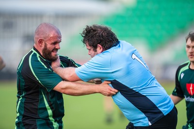210525 - East District v Mid District - Inter District Cup Final - Jordan McDonnell of East District is tackled by Shane Lee of Mid District