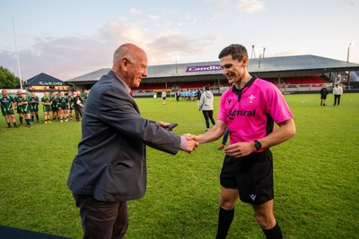 210525 - East District v Mid District - Inter District Cup Final - The officials receive their medals from Terry Cobner