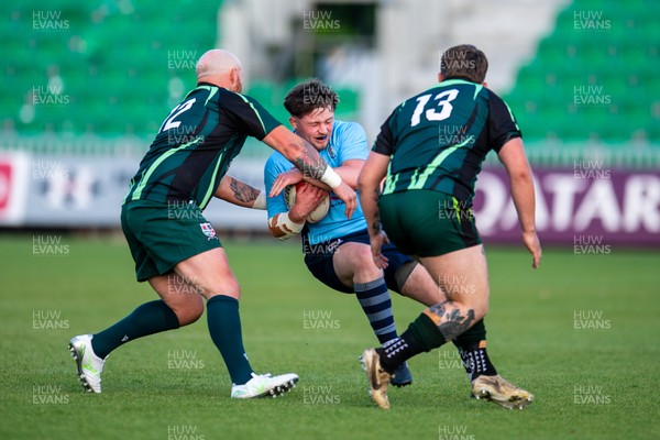 210525 - East District v Mid District - Inter District Cup Final - Mackenzie Sinclair of East District is tackled by Shane Lee of Mid District